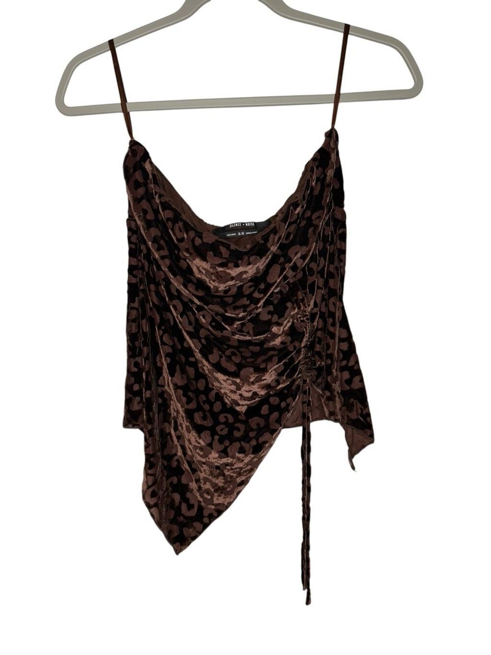 Urban Outfitters Silence & Noise Leopard Print Brown Tank Strapless Size XL